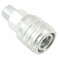 Forney Ind/Milton Style Push Coupler, 1/4 in x 1/4 in MNPT 75521